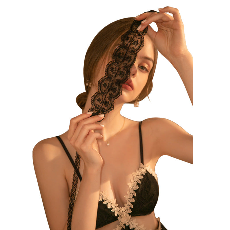 Guiruo Brand Sexy Accessories Sexy See-through Lace Ribbon Fairy Strap Eye Mask Temptation Adult Products1294